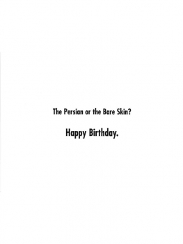 Greeting Card Happy Birthday - So what`s it gonna be?
